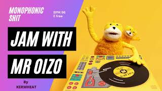 Jam with Mr Oizo &quot;Monophonic Shit&quot; tempo BPM 96 - E free  guitar practice backing track #jamwith
