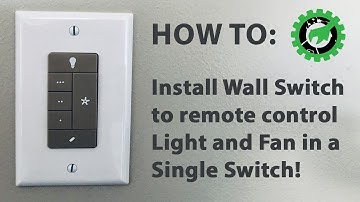 Install separate fan and light controls with a single switch. Perfect for those without attic access