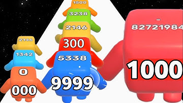 Level Up Numbers vs Dark Hole - All Level Gameplay (Max Level, Math Games)