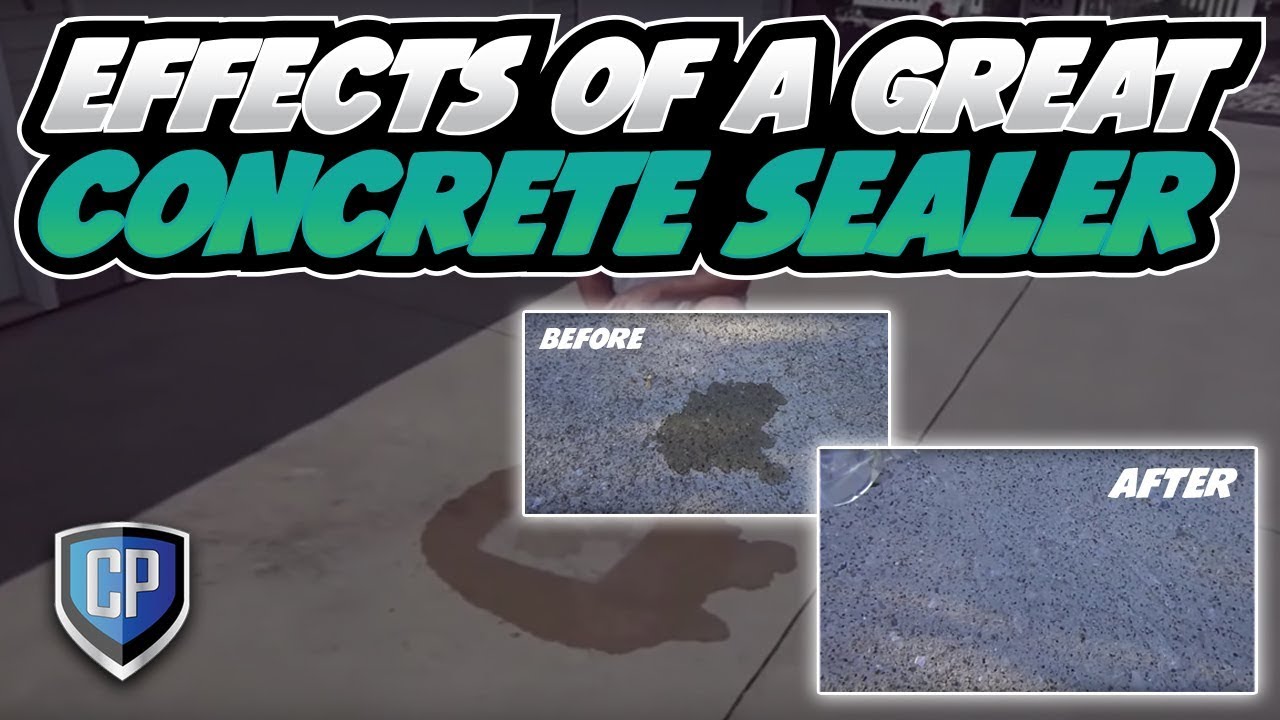 Effects of a Great Concrete Sealer YouTube