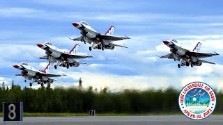 Highlights of the Air Force Thunderbirds take off from Fort Lauderdale Int'l Airport