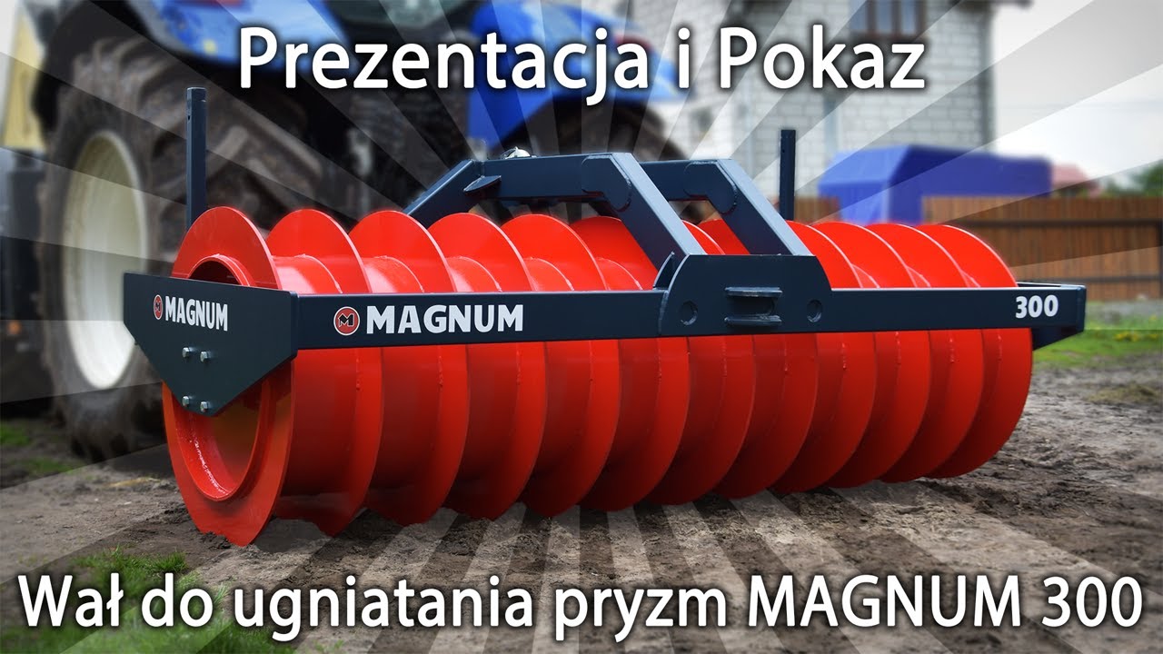 Prezentacja i Pokaz Wał do ugniatania pryzm MAGNUM 300