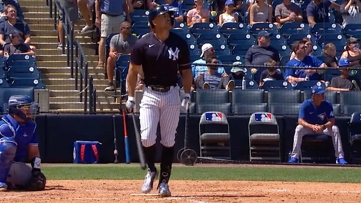 Giancarlo Stanton DESTROYS a home run off the scor...
