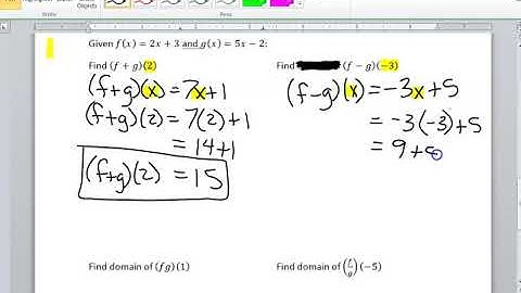 Lesson 5-1 - Operations with Functions