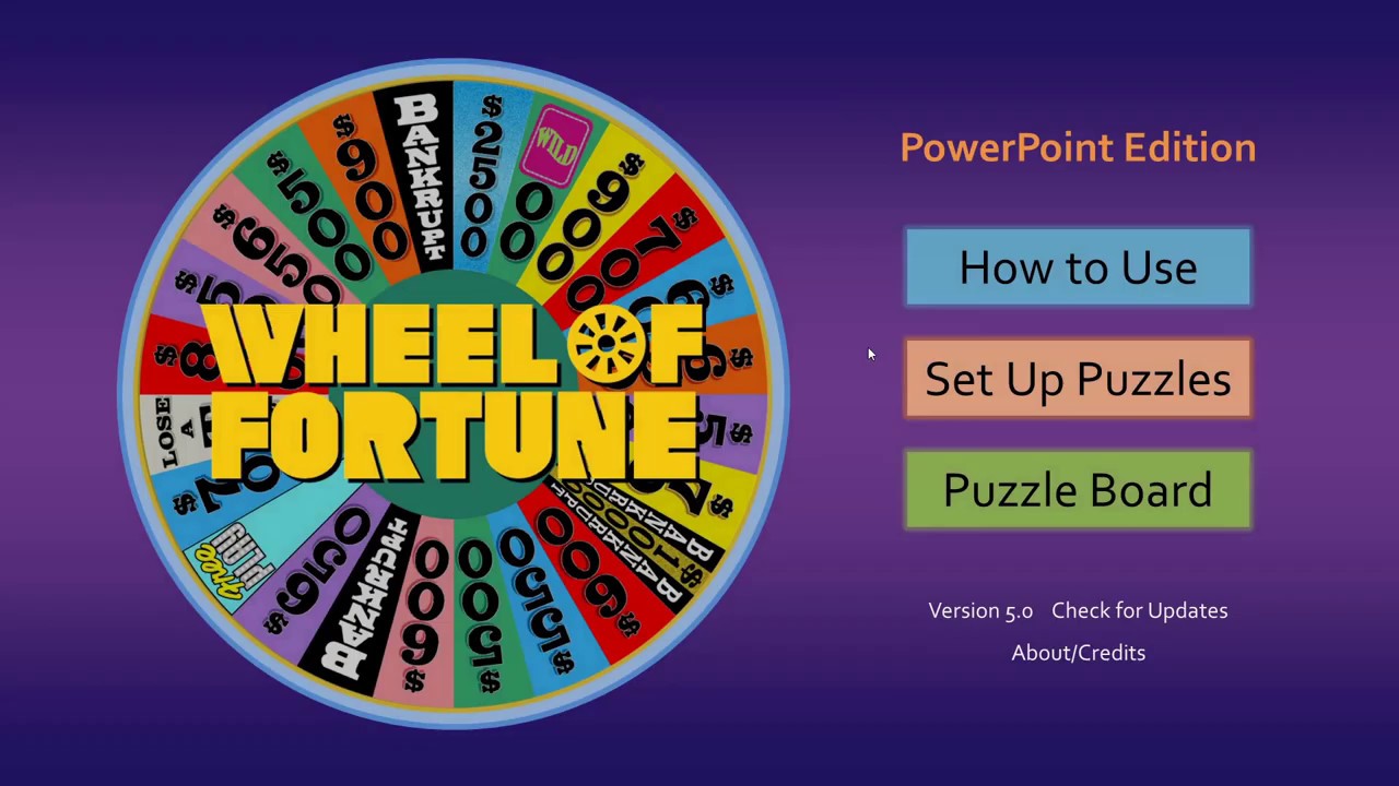 Wheel of Fortune for PowerPoint - Games by Tim In Wheel Of Fortune Powerpoint Game Show Templates
