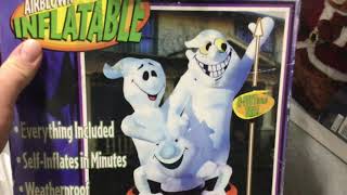 Gemmy 2002 inflatable 3 ghosts in pumpkin (plus others)