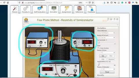 Four Probe Experiment (Virtual Lab)