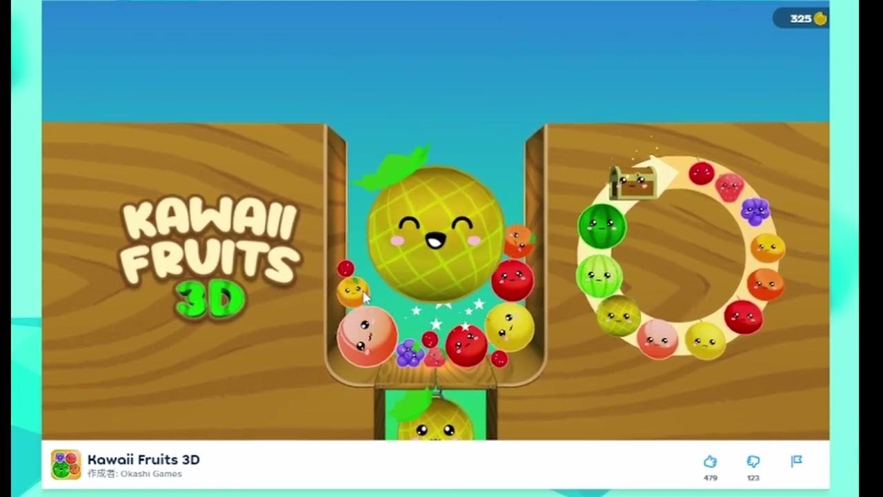 Kawaii Fruits 3D【 Poki 】スイカゲーム 2 YouTube