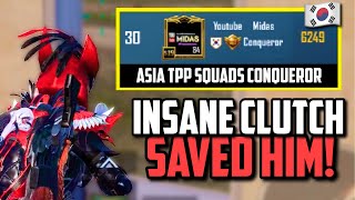 SAVED LEADERBOARD CONQUEROR MIDAS ON HIS LIVE STREAM!! | PUBG Mobile screenshot 4