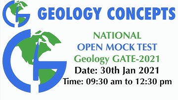 GATE-2021 Mock test | Check your preparation | GeologyConcepts.com