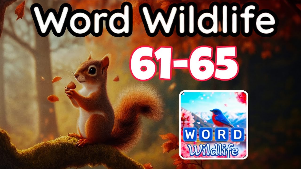 WORD WILDLIFE level 61 62 63 64 65 - YouTube