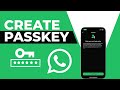 How to Create a Passkey on WhatsApp on iPhone
