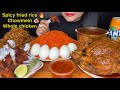 Asmr eating spicy friedricewhole chicken currychicken lollipopasmr mukbangfoodeating spiceasmr