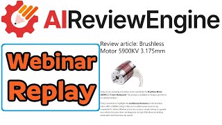 AI Review Engine Review Webinar Replay Demo Bonus - AI Product Review Site
