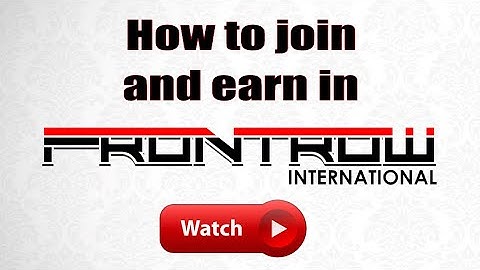 FRONTROW BUSINESS PRESENTATION