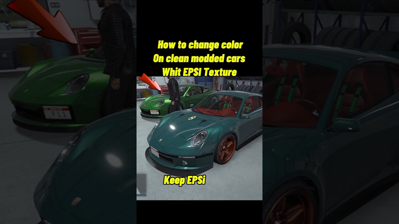 Как изменить цвет на модифицированных машинах с текстурой/чистыми EPSI машинами для новых 