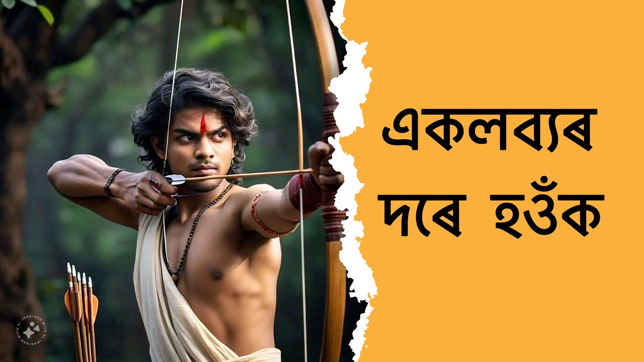 একলব্যৰ পৰা কি শিকিব পাৰোঁ? Eklavya story in Assamese Indian Mythology Anturaj Nath YouTube