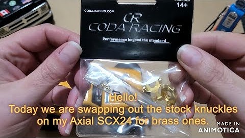 Perfect Fit! SCX24 Coda Racing Steering Knuckle Install