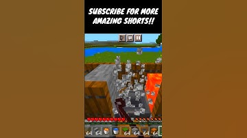 FASTEST Cobblestone generator in Minecraft Bedrock 1.19 #shorts