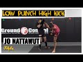 Muay thai striking  low punch high kick with jo nattawut