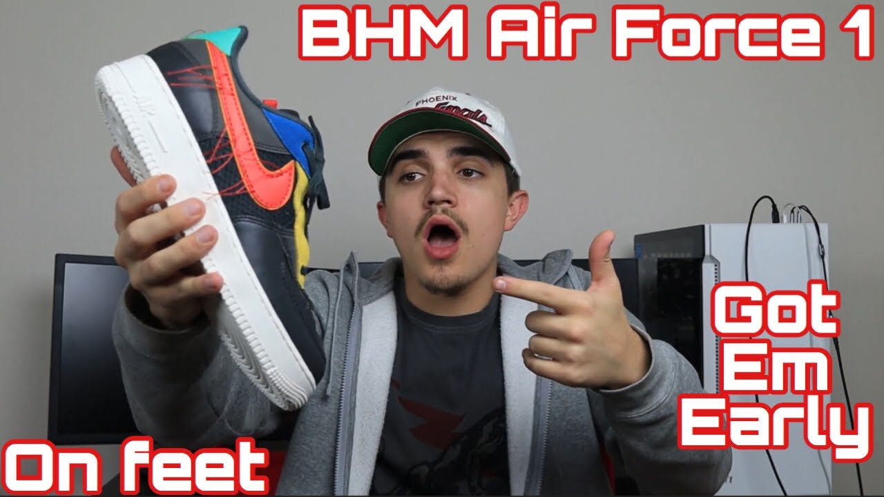 bhm air force 1 on feet