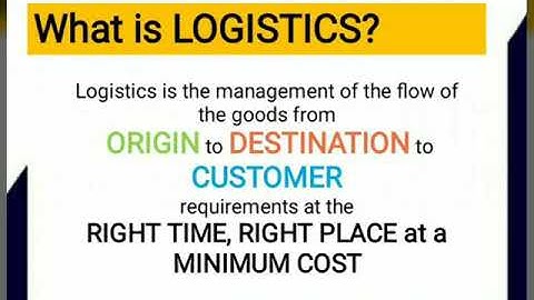 FUNCTIONS OF LOGISTICS