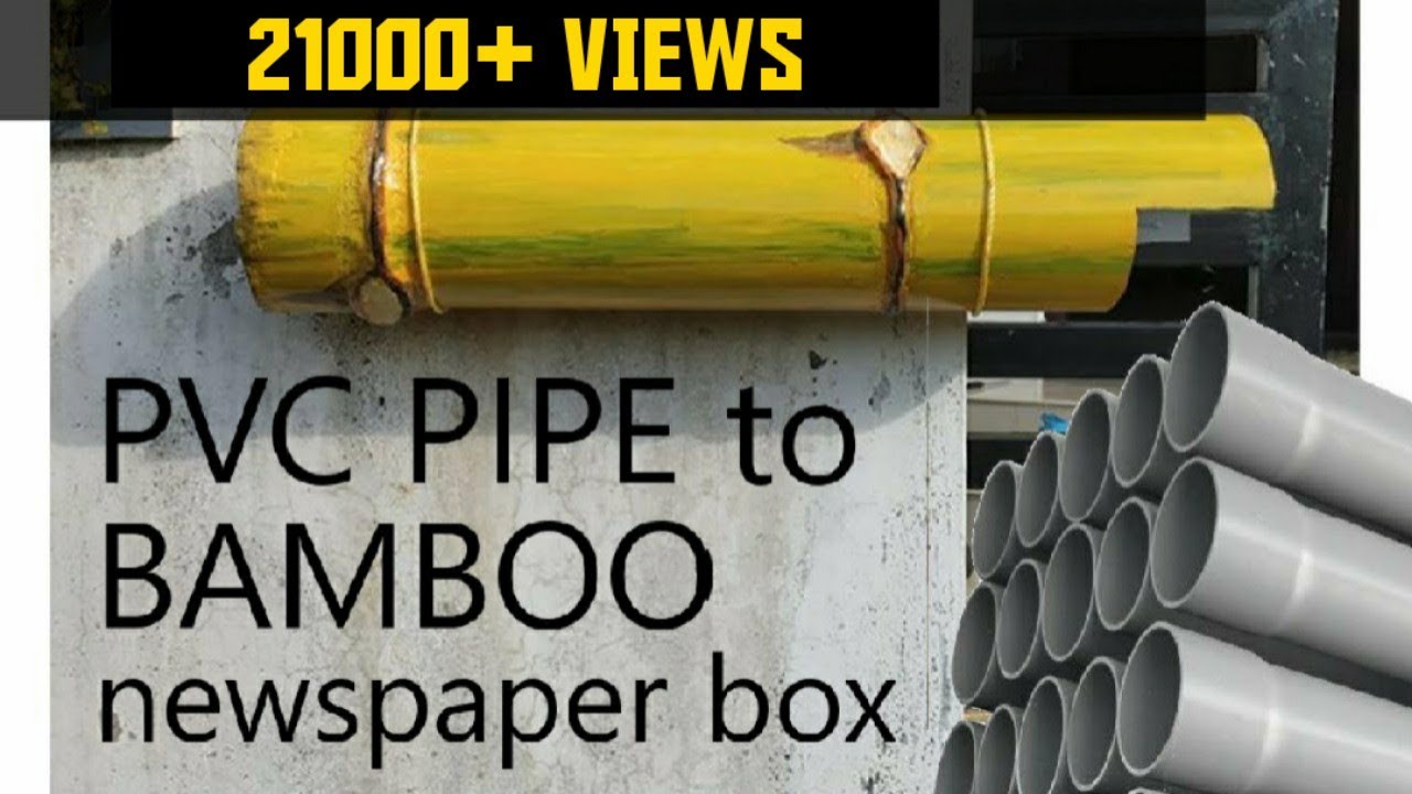 DIY Bamboo Newspaper box by PVC pipes shorts YouTube
