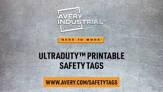 Avery Industrial Ultraduty Printable Safety Tags