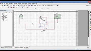 Simulation of Inverting Amplifier in Multisim