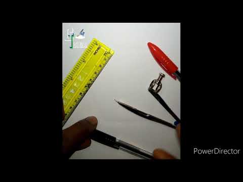 How to draw a HEXAGON using a compass  (Go Technical Drawing)