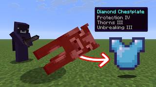 Beating minecraft, but mobs drop OP loot