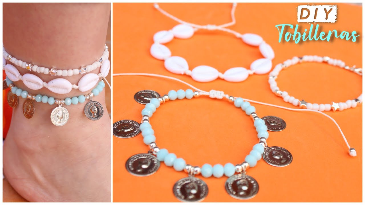 3 IDEAS PARA HACER TOBILLERAS🌞 rápido y fácil✔️