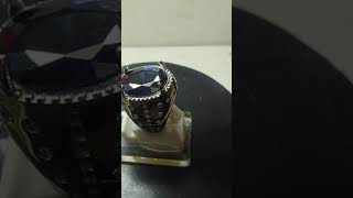 CINCIN CIN CIN BATU BLUE KING SAPPHIRE SAFIR SAFIRE SAFFIR SAFFIRE SAPIR SAPIRE SAPPIRE  CUTING RING ALPAKA SUPER