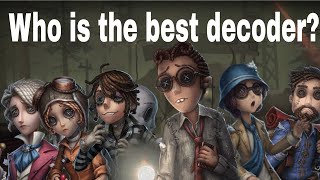 The Decoder Tier List - Identity V