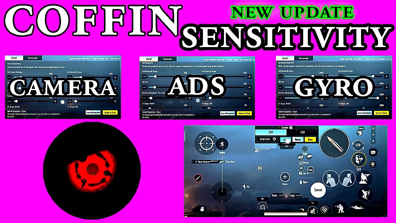 Coffin new update sensitivity 2021 + claw controls | pubg mobile