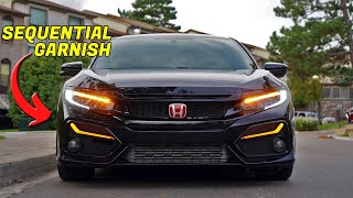 10TH GEN CIVIC SEQUENTIAL GARNISH LIGHTS INSTALL