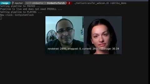 Real-time Motion Transfer from WebCam