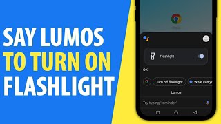 Say Lumos to turn on Flashlight on Android and iPhone | Harry Potter Spells Google Assistant Tricks screenshot 2