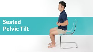 Easy Seated Pelvic Tilt Exercise