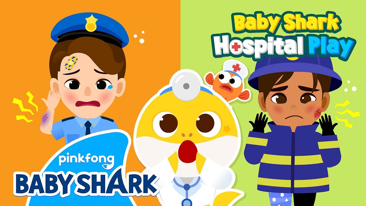 OUCH, The Police Officer Got Hurt! | Baby Shark Doctor | Hospital ...