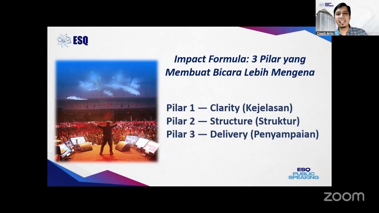 ESQ Talk in Communication : Belajar Bicara dalam Impact dalam 1 Jam