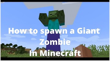 How to spawn Giant Zombie in Minecraft (Java Edition) #minecraft #gaming