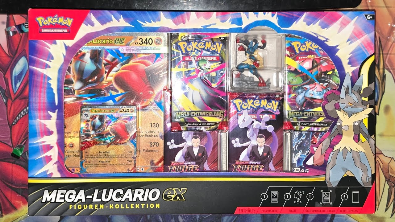 Pokémon Mega Lucario ex Figure Collection opening 