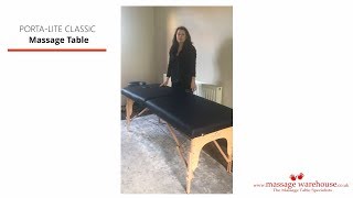 Sports Massage Therapist Sarah reviews the Porta-Lite Classic Massage Table from Massage Warehouse.