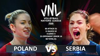 Poland vs Serbia | Women's VNL 2024