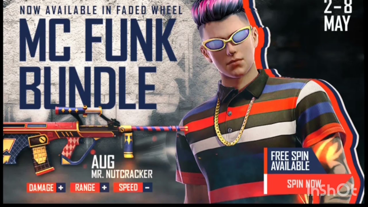 MC Funk bundle available in Luck Royal first spin free in free fire
