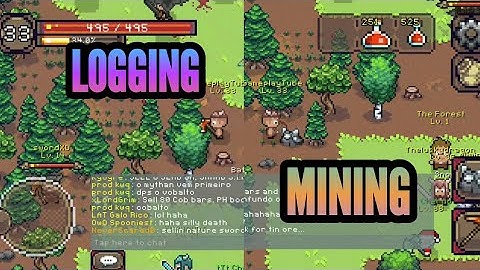 How To Logging & Mining || Curse Of Aros Gameplay || Android/iOS