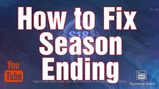 How to fix Season ending bug Easy fix by MOBA Gaming NYC ❤