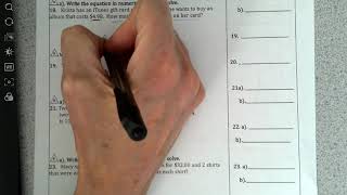 Test Corrections Unit 3 Part B (Test A)