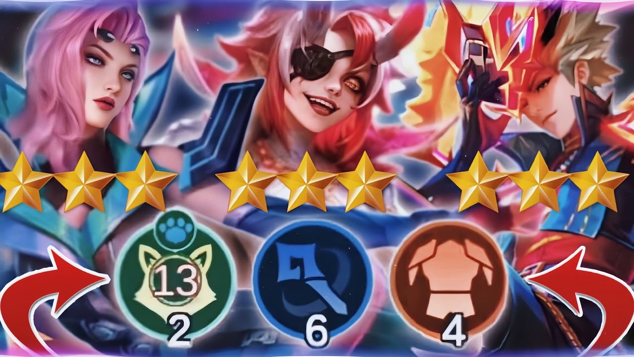 100% WIN❗13 SYNERGY MYSTIC MEOW + 3 MONSTER B3 ! COMBO TERKUAT MAGIC CHESS GOGO 2026